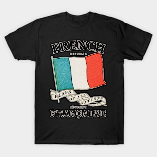 Vintage France Country Flag T-Shirt